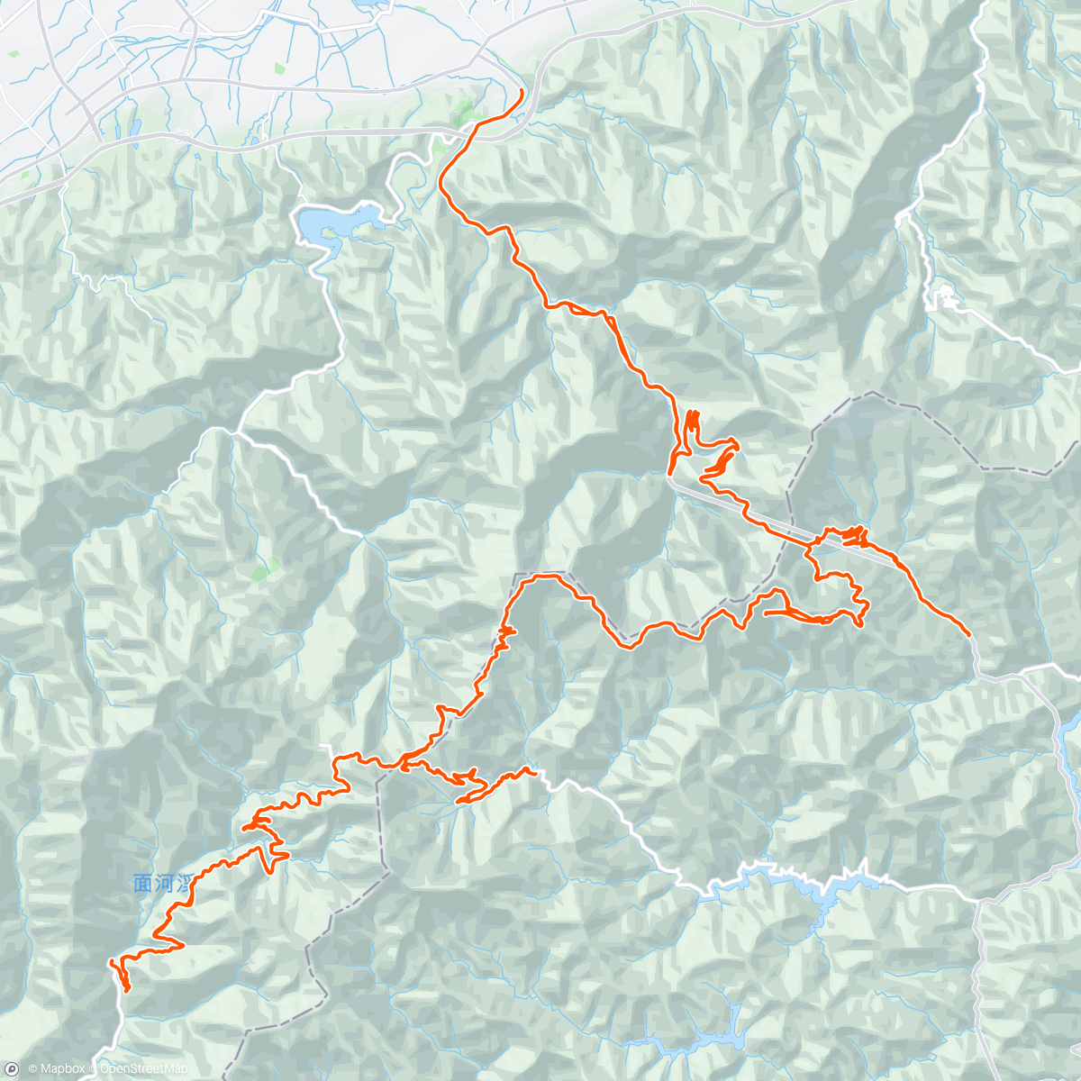 Map of the activity, PEAKS🌋UFOライン石鎚山完走🚴