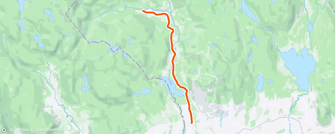 Map of the activity, Progressiv tur Skansebakken Røa