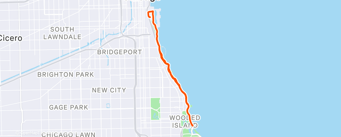 Map of the activity, F^3 Lake Half Marathon