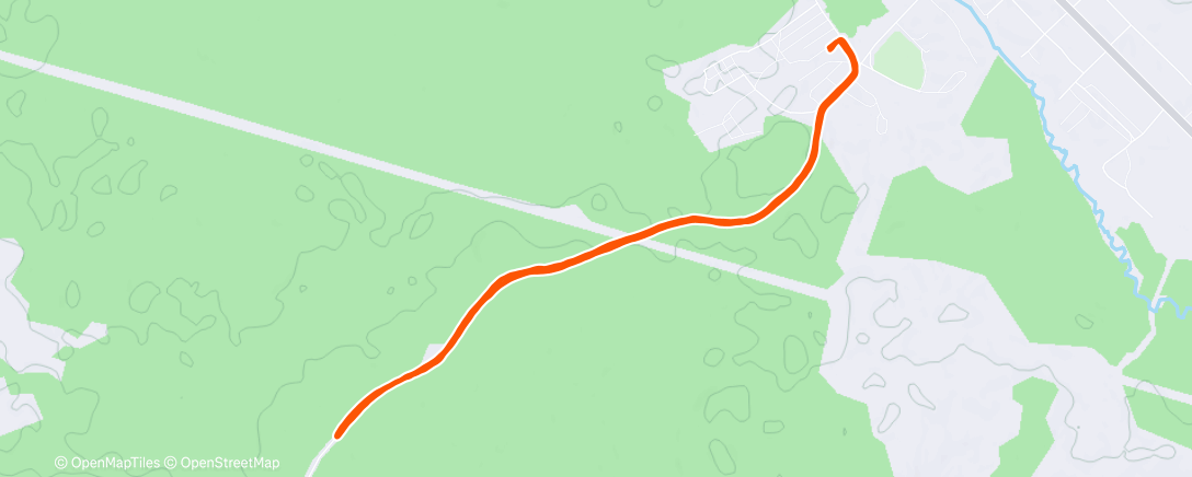 Map of the activity, Дневной забег