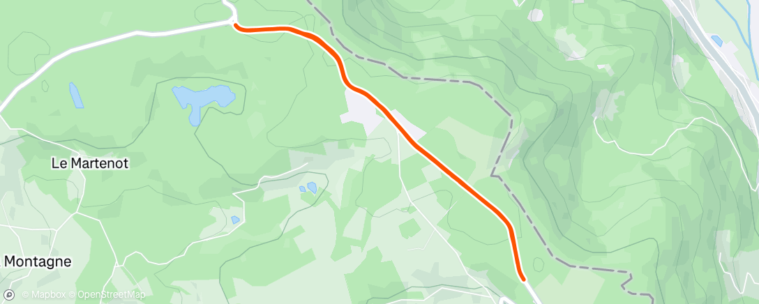 Map of the activity, Ski nordique dans l'après-midi