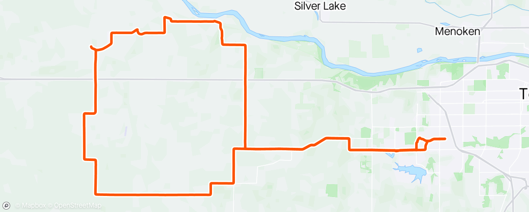 Map of the activity, Gravel to Maple Hill