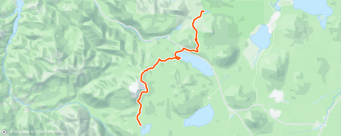 Map of the activity, Morning Hike