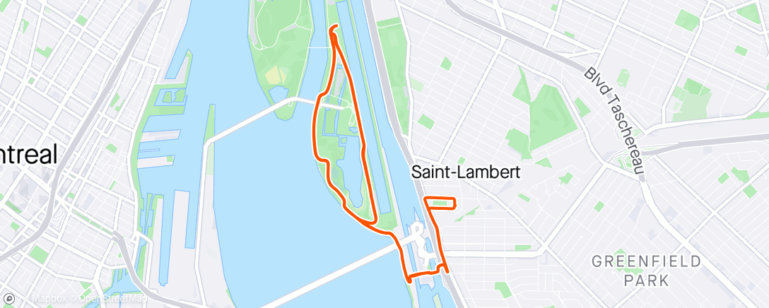 Map of the activity, Afternoon Ride