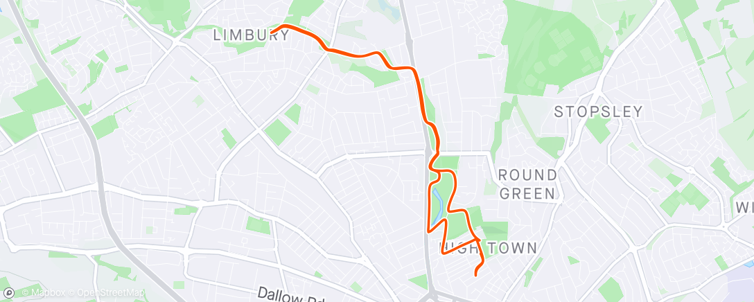 Map of the activity, Super slow Morning Run