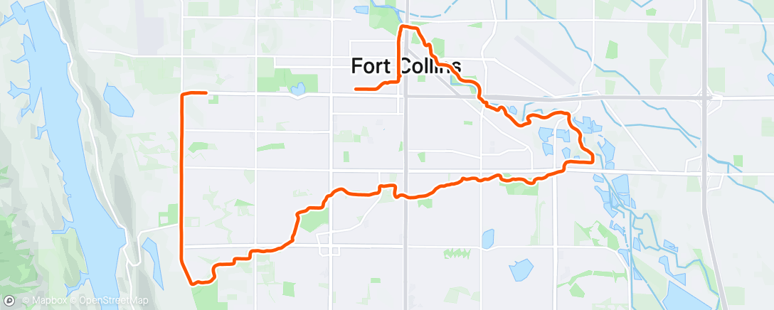 Map of the activity, Afternoon Gravel Ride