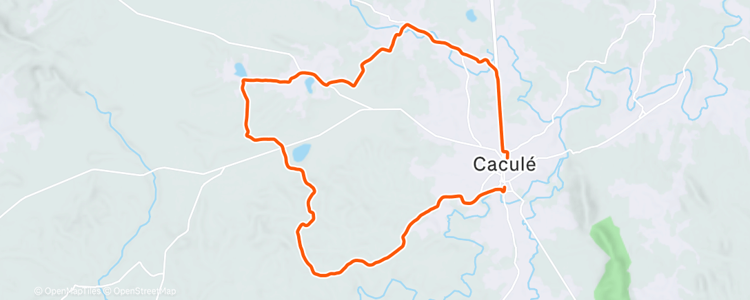 Map of the activity, Afternoon Ride