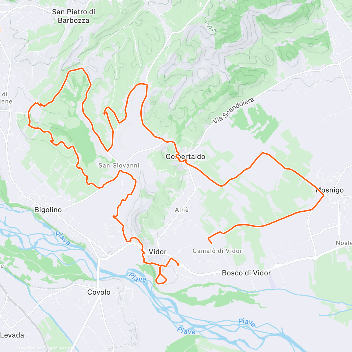 Map of the activity, Conegliano Valdobbiadene Prosecco Run 🇮🇹🍾🥂✌🏻