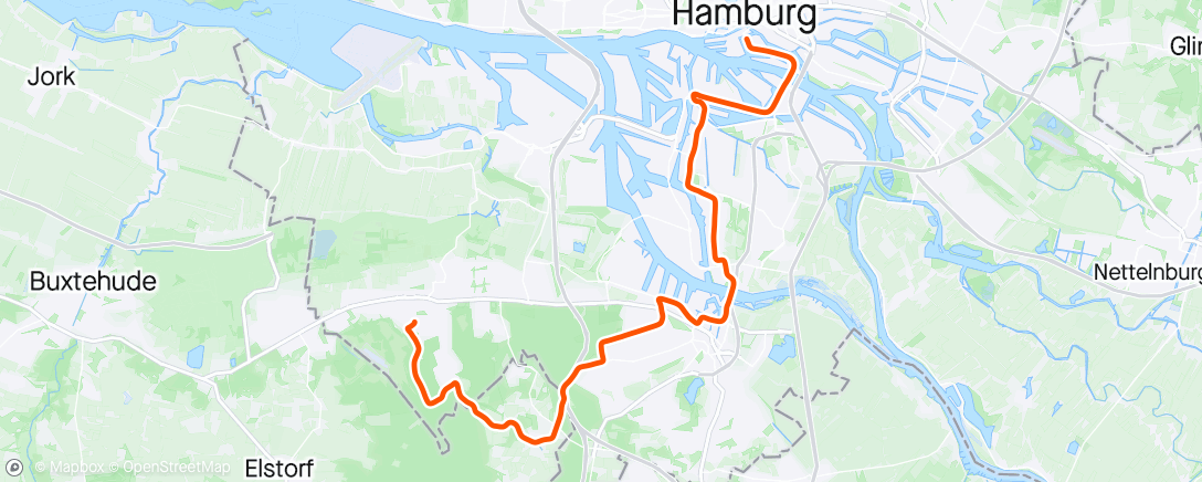 Карта физической активности (Mittagsradfahrt)