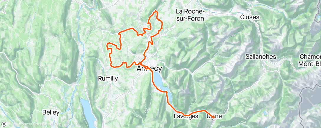 Map of the activity, Sortie le midi