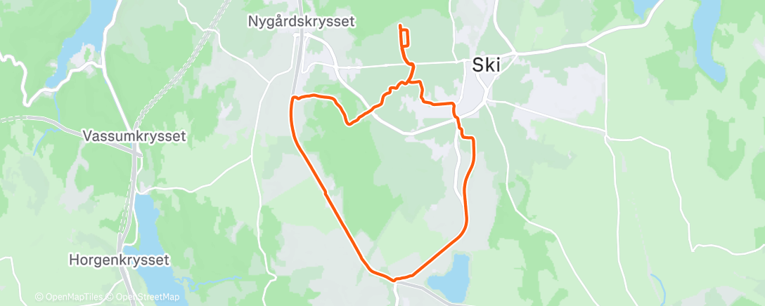 Map of the activity, Morning Run