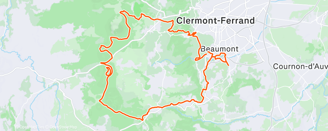 Карта физической активности (Lunch Ride)