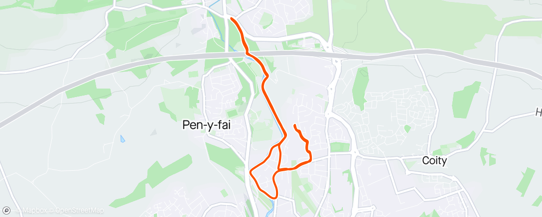 Map of the activity, Local Run