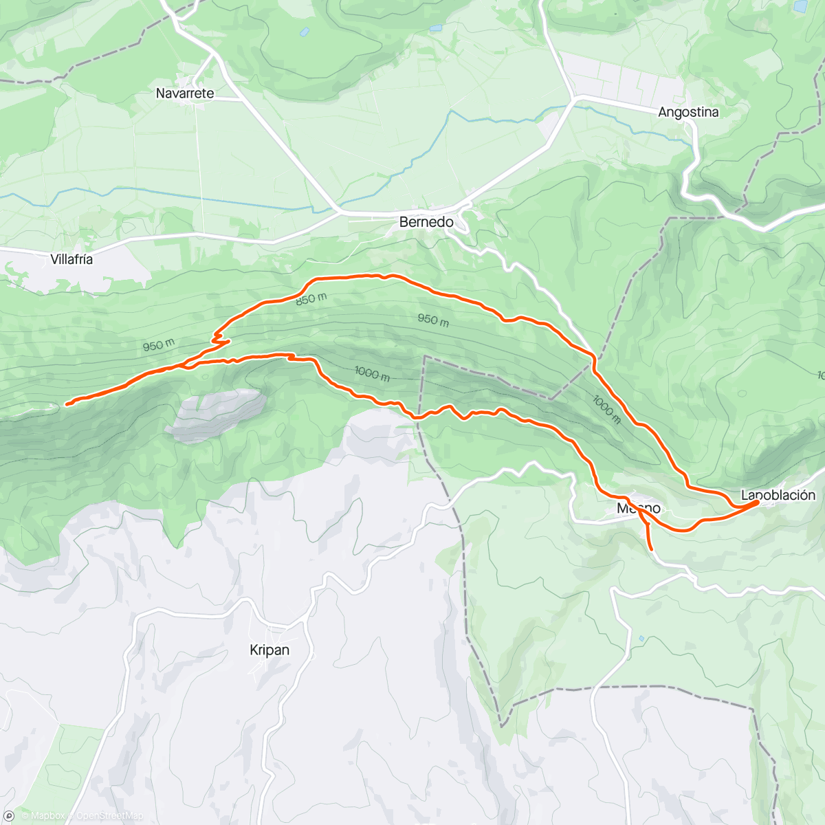 Map of the activity, San Tirso