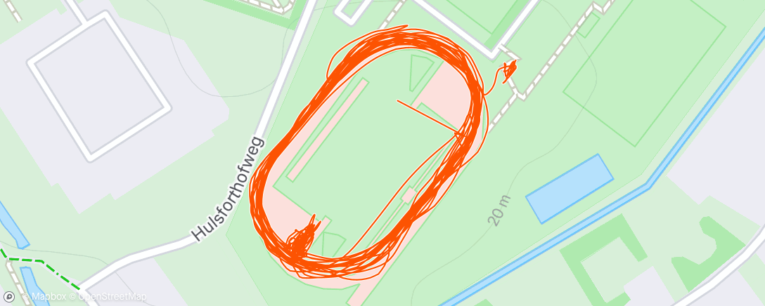 Map of the activity, Avondloop