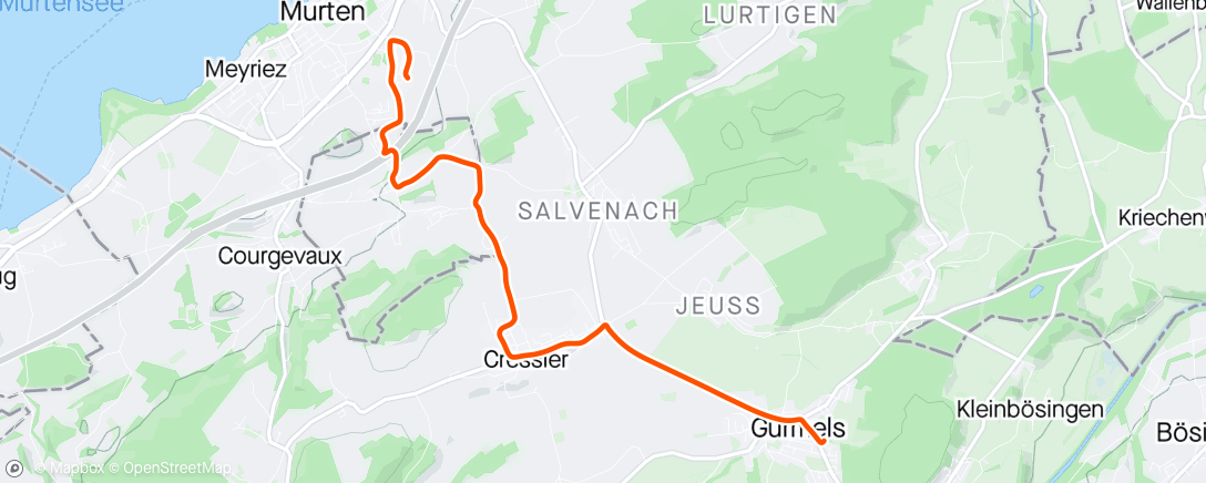 Map of the activity, Zrügg