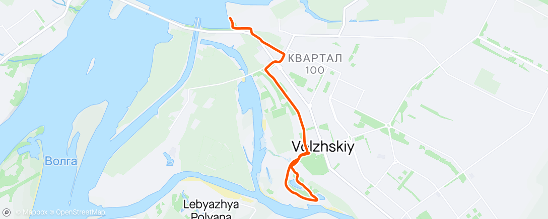 Map of the activity, Полуденный забег