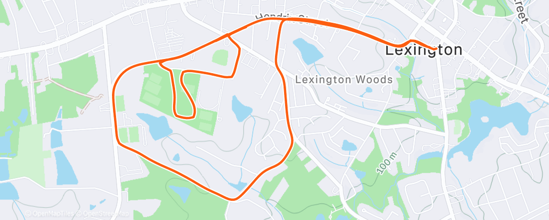 Map of the activity, Stride