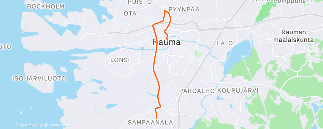 Mappa dell'attività Afternoon Ride