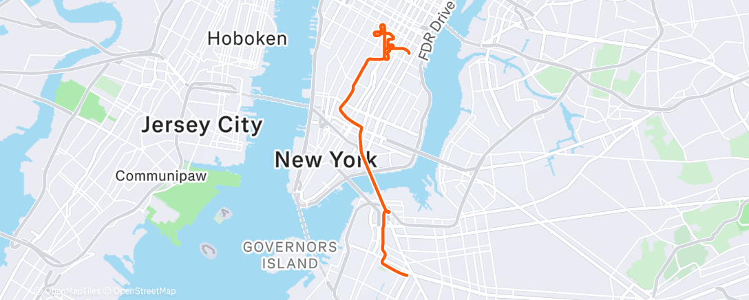 Map of the activity, Zwift - Race: Zwift Crit Racing Club - Times Square Circuit (A) on Times Square Circuit in New York 1st 🥇 + easy warm down