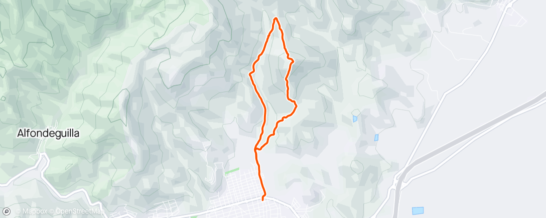 Map of the activity, Carrera de montaña matutina 🔋🧘🏽‍♂️