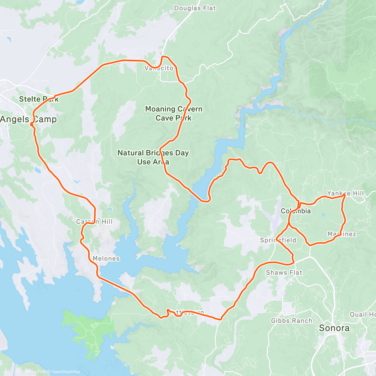 Map of the activity, Morning Ride