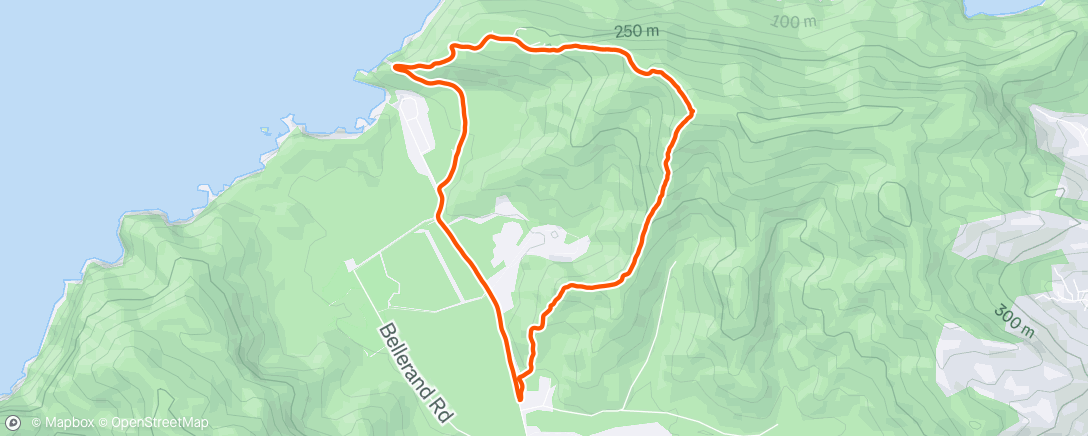 Map of the activity, Morning Trail Run