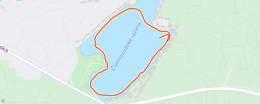 Map of the activity, Afternoon Stand Up Paddling