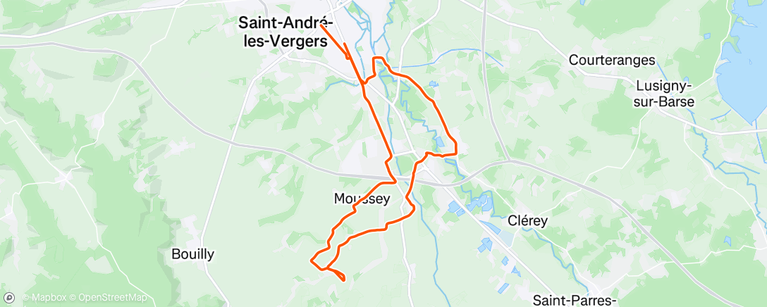 Mapa de la actividad (2 crevaisons journée terminée ☑️)