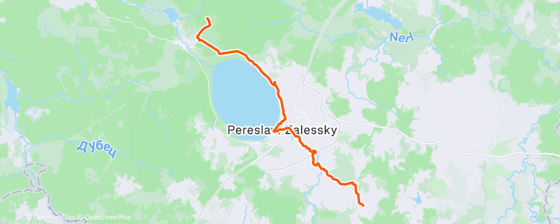 Map of the activity, Lunch Run