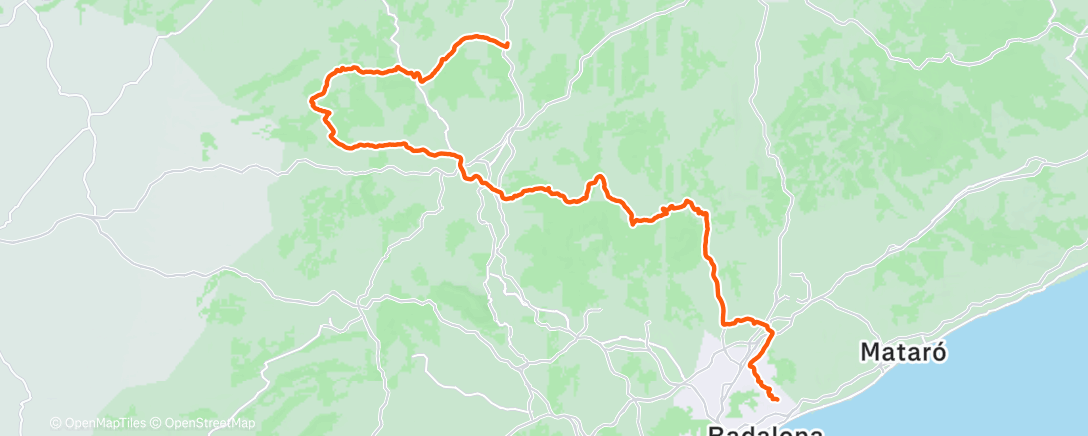 Mapa de la actividad, Lunch Ride