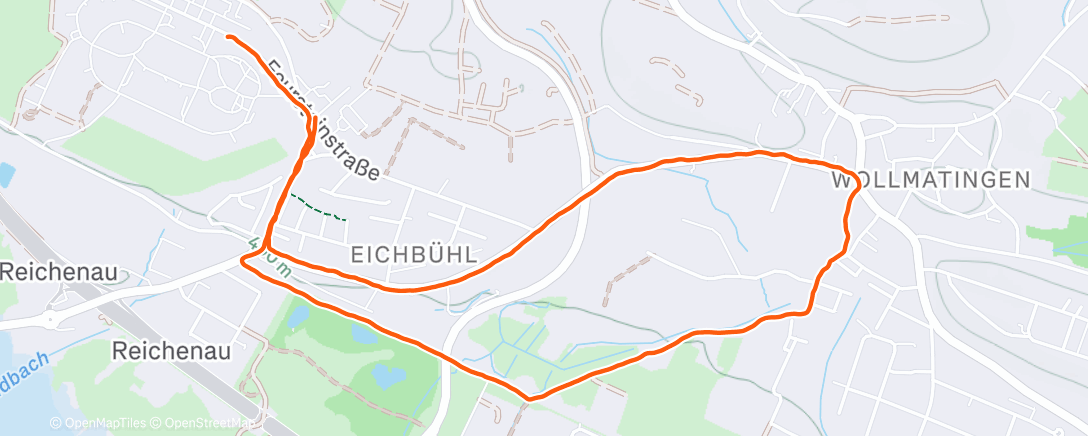 Map of the activity, Ganz gemütlich zum Beine Wecken