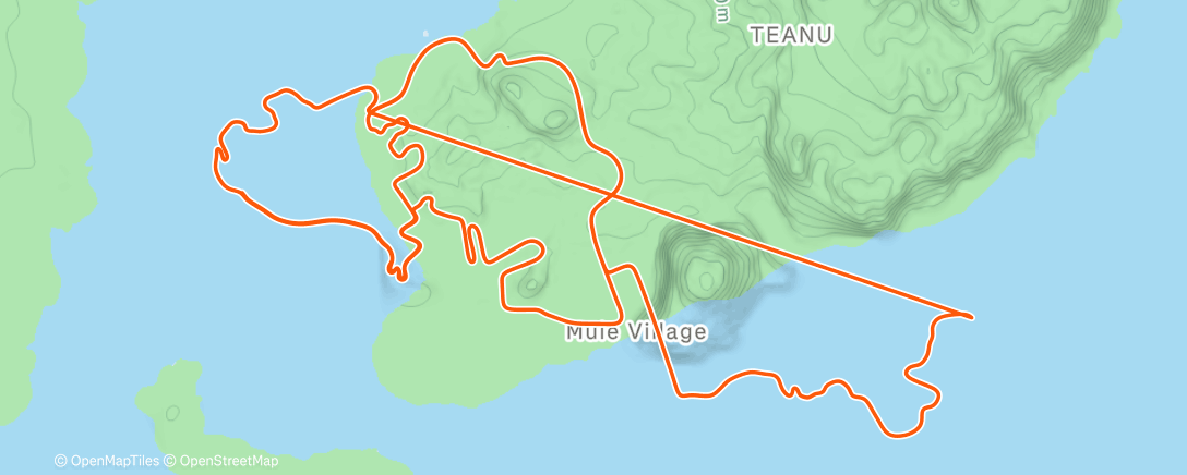Map of the activity, Zwift - 6 Strength Bombs on Beach Island Loop in Watopia