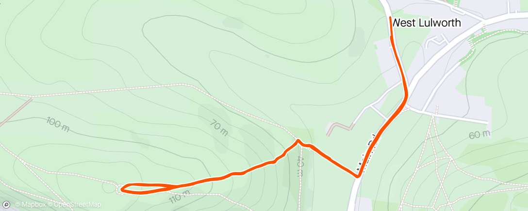 Map of the activity, Hill repeats with Ed
