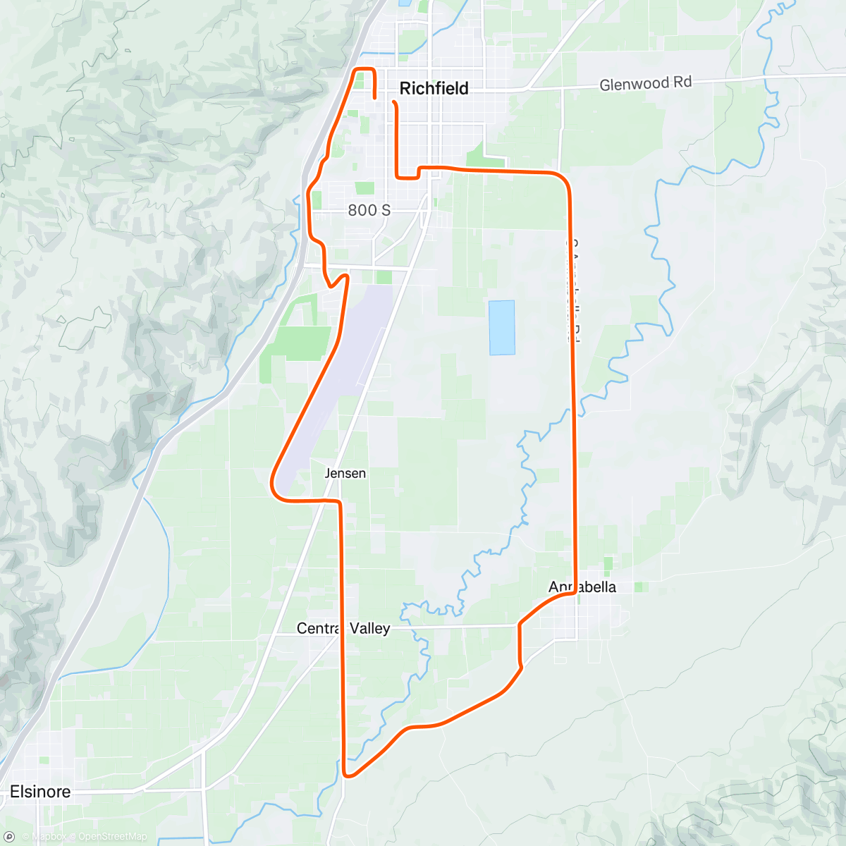 Map of the activity, Annabella Loop +
