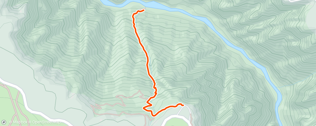 Map of the activity, Up the Gunnison Trail