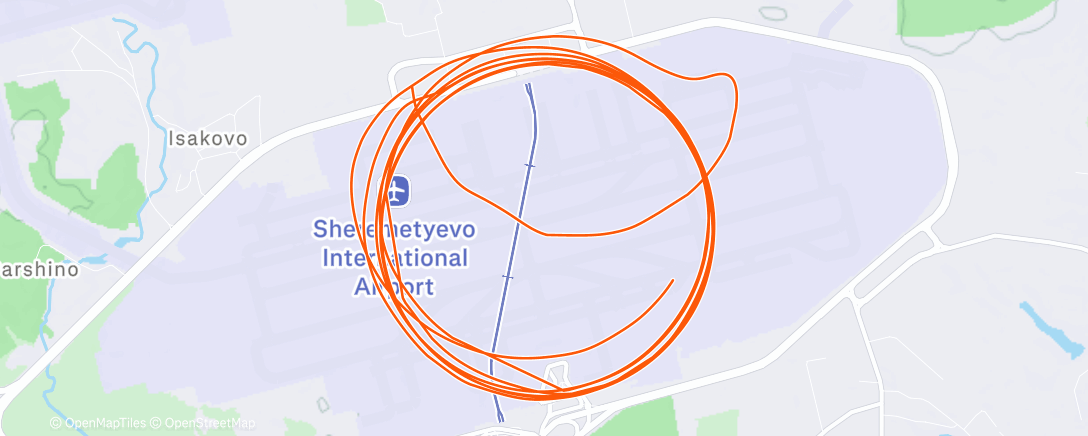 Map of the activity, Morning Run