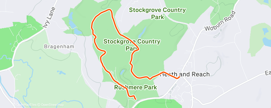 Map of the activity, Morning Mountain Bike Ride