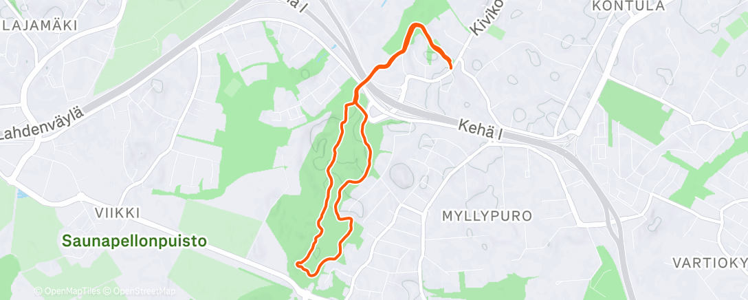 Карта физической активности (Lunch Hike)