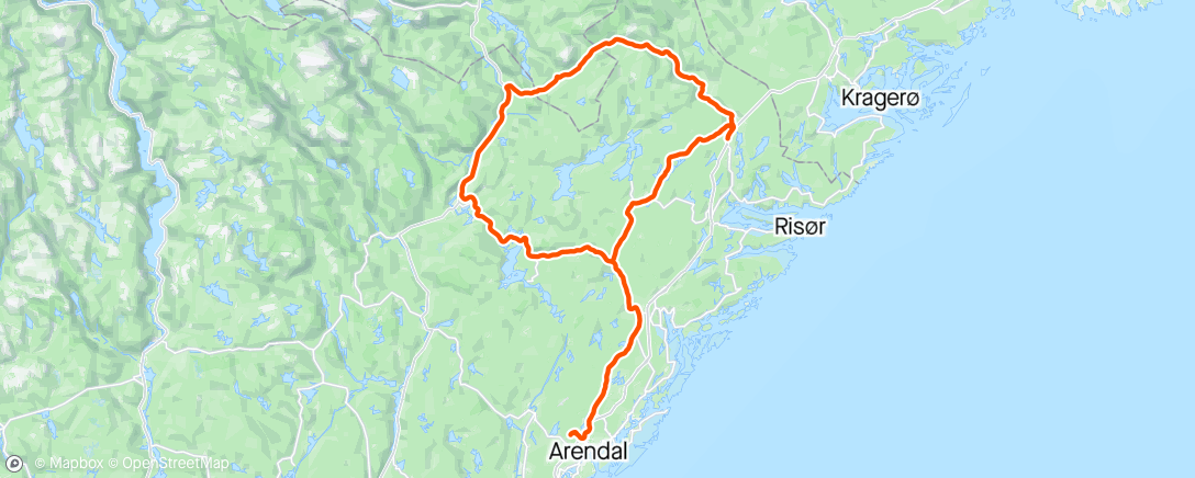 Map of the activity, ACC Søndagstur 🤩