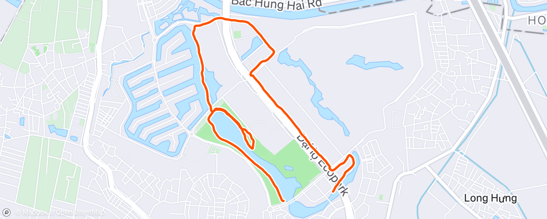 Map of the activity, Morning Race Walk