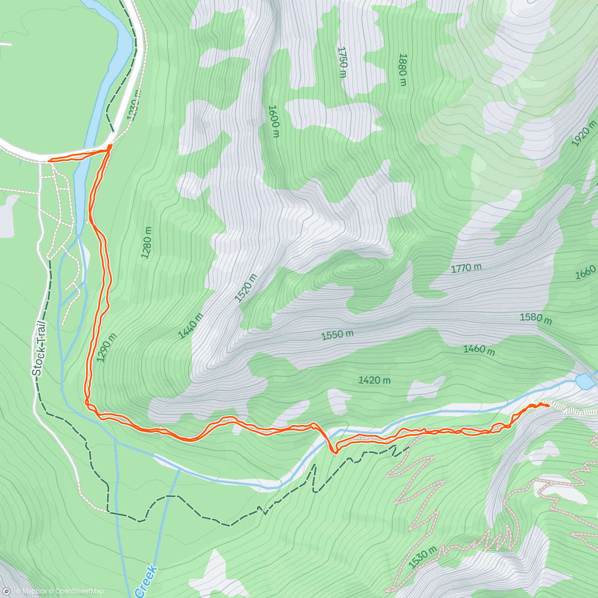 Map of the activity, After climbing cardio - Yosemite