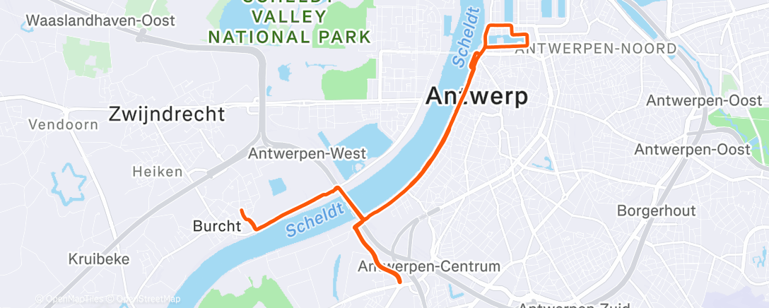 Map of the activity, Met de Spaanse zon ☀️