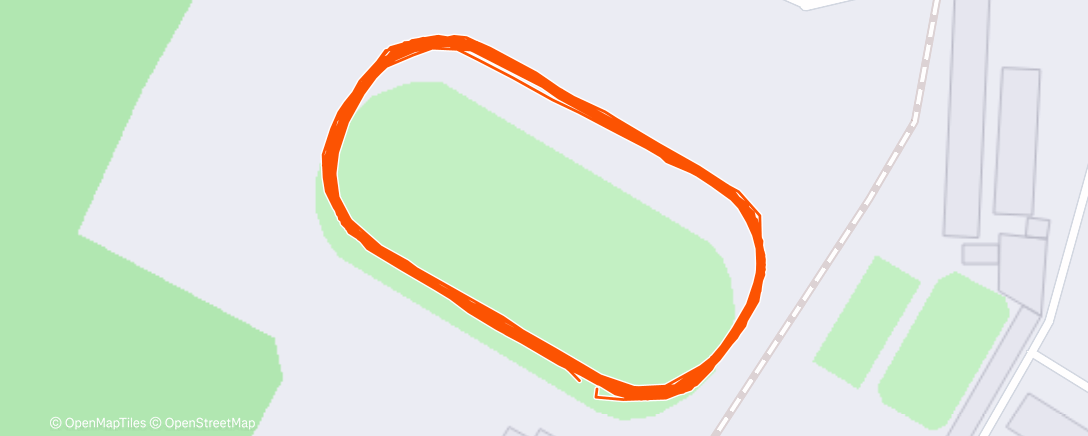 Карта физической активности (Северный лыжный заезд (ночь))