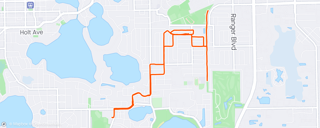 Map of the activity, Morning Ride