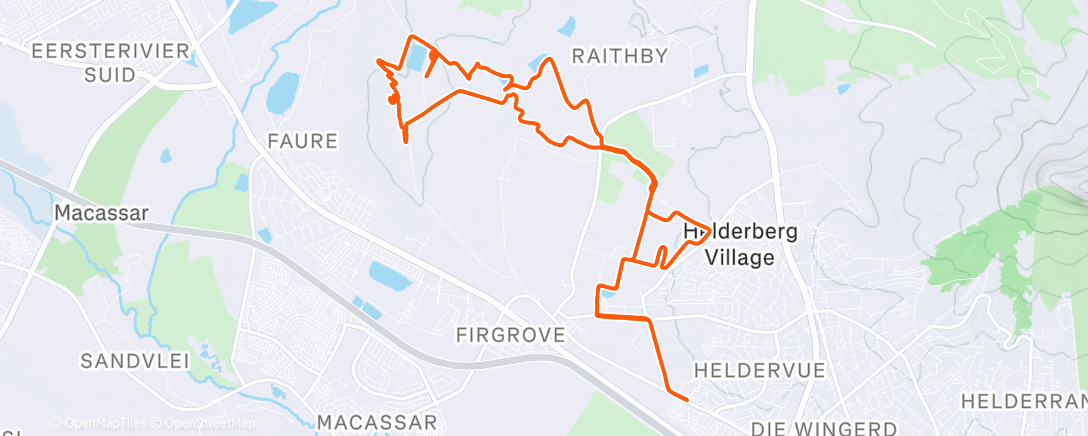 Map of the activity, Morning Ride