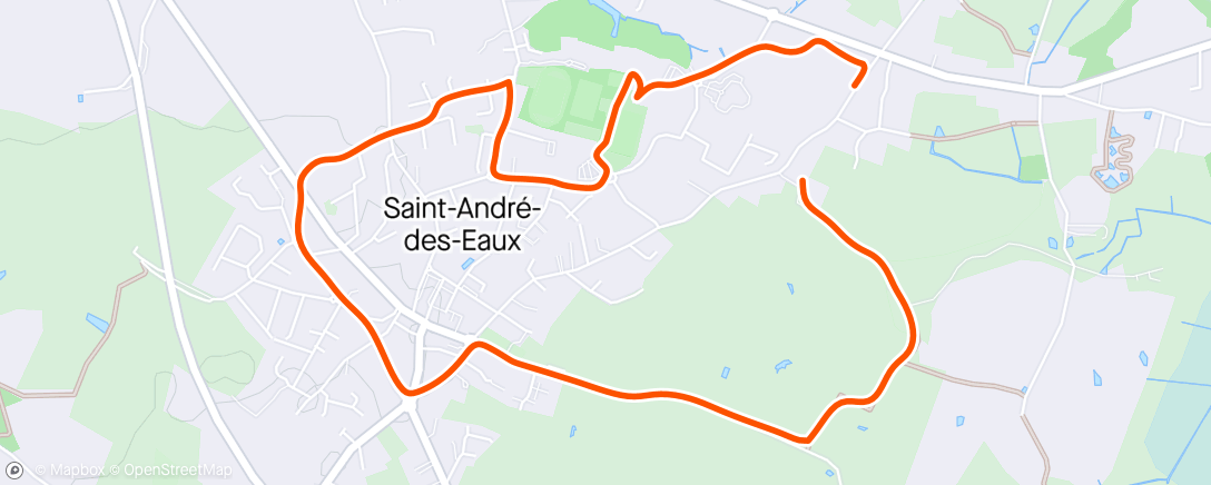 Map of the activity, Reprise Course à pied