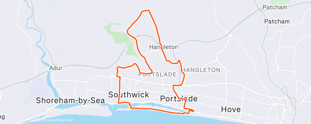 Map of the activity, The Downs 😍