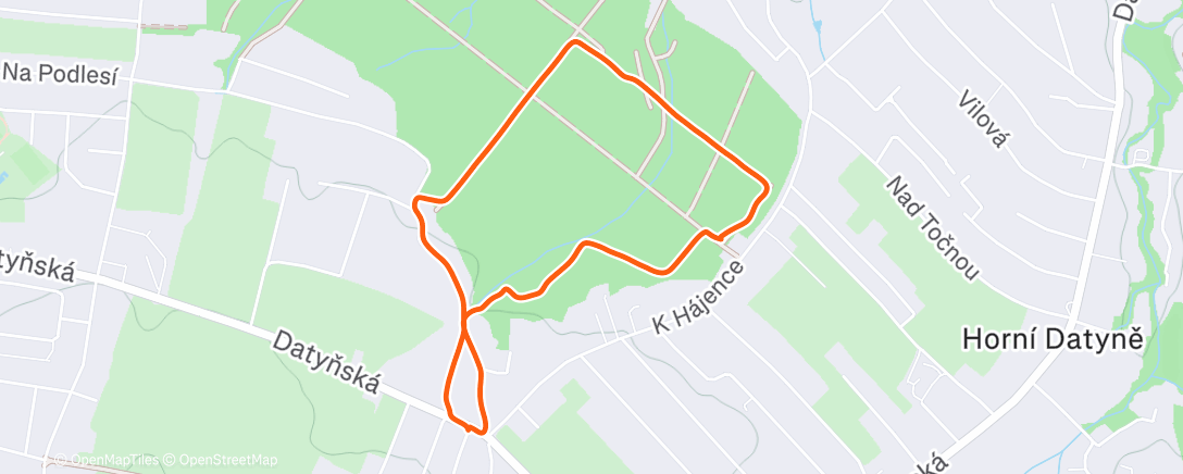 Map of the activity, Morning Walk