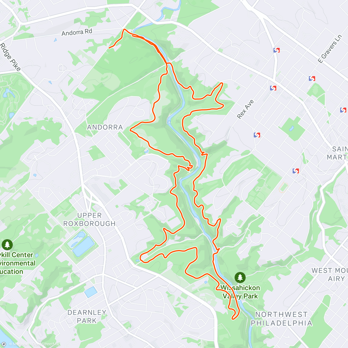 Map of the activity, Fathers Day Trail Dawg Run